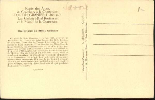 Col du Granier Route alpes Chalets Hotel Restaurant – Bild 2