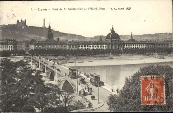 Lyon France Lyon Pont Guillotiere Hotel Dieu