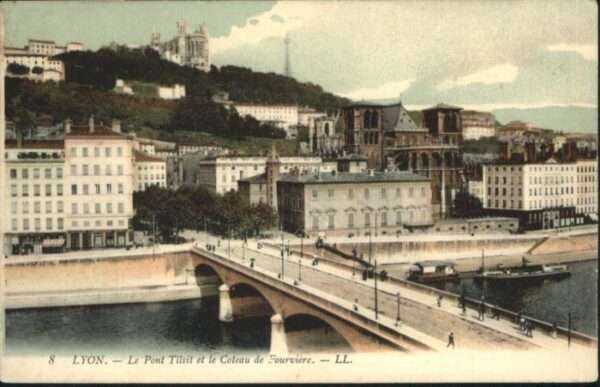 Lyon France Lyon Pont Tilsit Coteau Fourviere