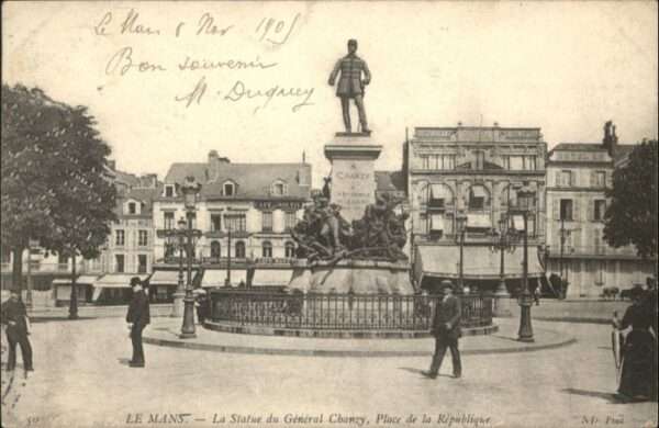 Le Mans Sarthe Le_Mans Statue General Chanzy Place Rep