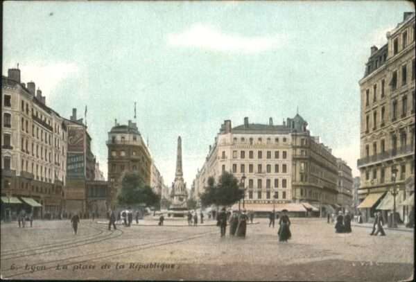 Lyon France Lyon Place Republique