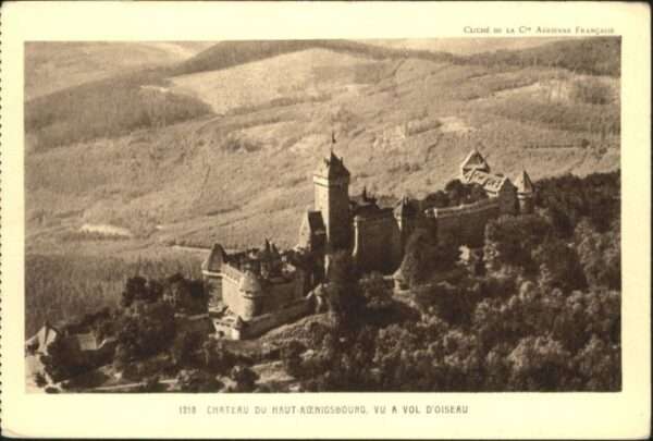 Haut-Koenigsbourg Hohkoenigsburg Haut-Koenigsbourg Chateau Vol d_Oiseau