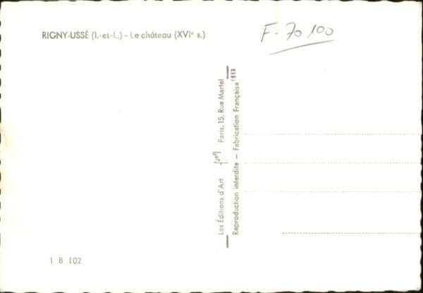 Rigny-Usse Chateau – Bild 2