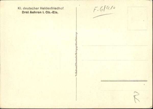 Drei-Aehren Trois-Epis Drei-Ähren Trois Epis Elsass Friedhof – Bild 2