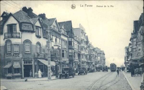 La Panne Veurne La_Panne Avenue de la Mer Strassenbahn