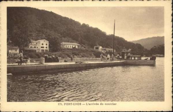Port-Cros L'arrivee du courrier