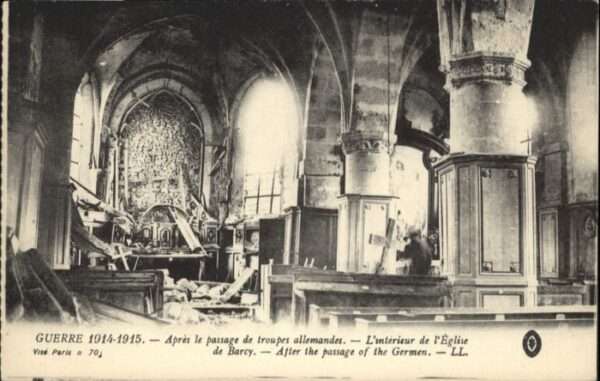 Barcy Guerre 1914 Eglise