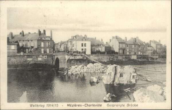 Charleville-Mezieres 08 Charleville-Mezieres Gesprengte Brücke