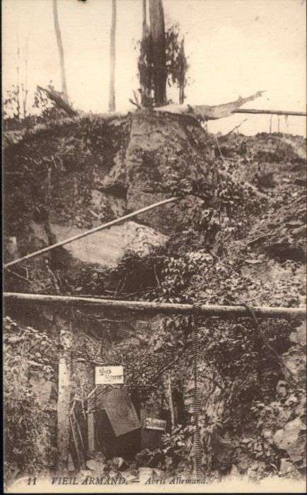 Vieil Armand Hartmannswillerkopf Vieil_Armand Abris allemand