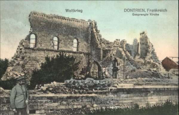 Dontrien Gesprengte Kirche