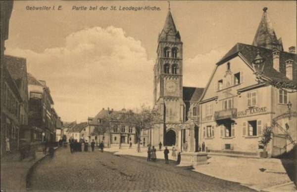 Gebweiler Elsass St. Leodegar Kirche