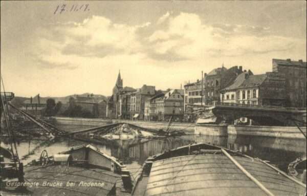 Andenne Gesprengte Brücke