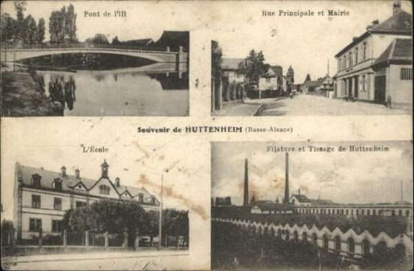 Huttenheim Bas-Rhin Huttenheim Pont de l'Ill Ecole Rue Prin