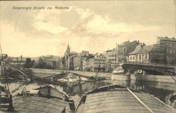 Andenne Gesprengte Brücke