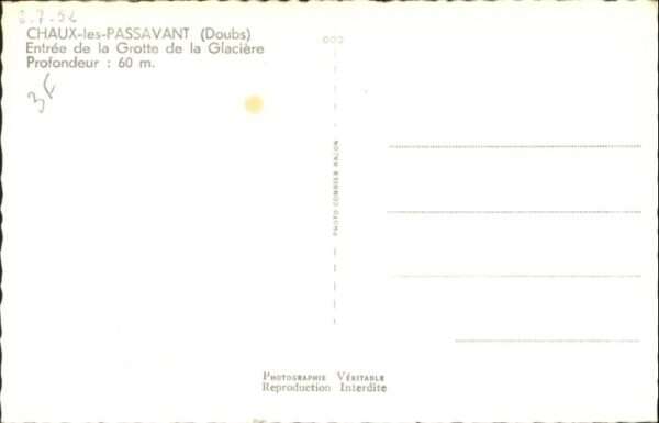 Chaux-les-Passavant Entree de la Grotte de la Glaciere – Bild 2