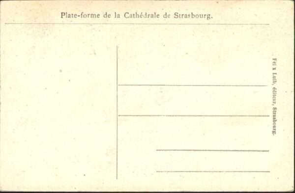Strasbourg Alsace Strasbourg Plate-forme de la Cathedrale – Bild 2