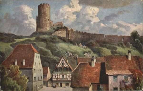 Kaysersberg Künstler W. Bürger Vogesenburgen *