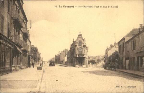 Le Creusot Saone-et-Loire Le_Creusot Rue Marechal-Foch Rue St Cla