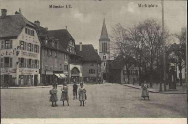 Munster Haut Rhin Elsass Münster_Elsass Marktplatz