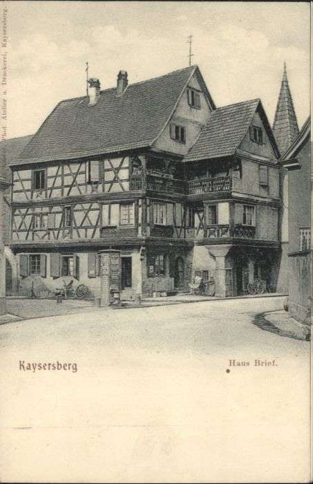 Kaysersberg Haus Brief
