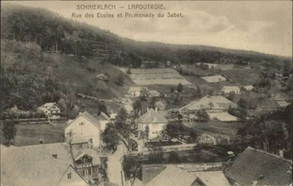 Schnierlach Lapoutroie Rue des Ecoles Promenade du
