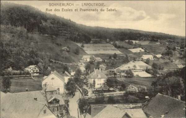 Schnierlach Lapoutroie Rue des Ecoles Promenade du
