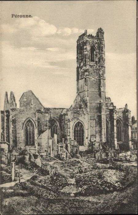 Peronne 80 Somme Peronne Zerstörung