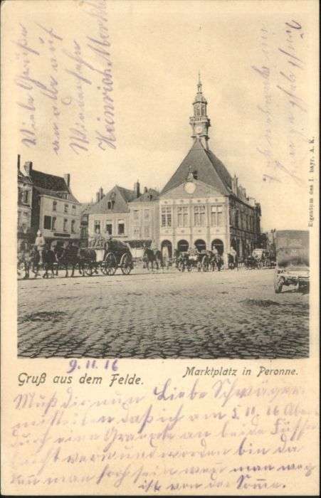 Peronne 80 Somme Peronne Marktplatz