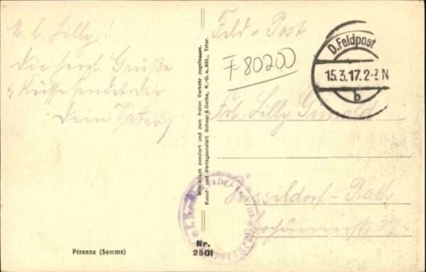 Peronne 80 Somme Peronne Somme – Bild 2