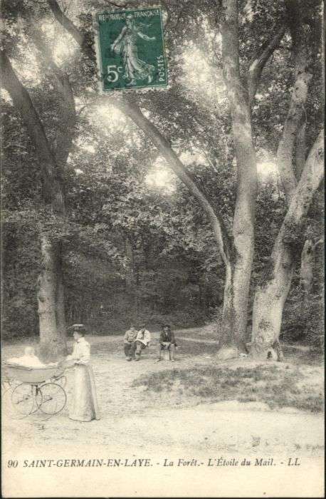 Saint-Germain-en-Laye Foret Etoile Mail Kinderwagen