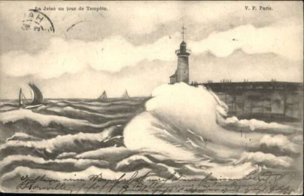 Le Havre [Stempelabschlag] Jetee Jour Tempete