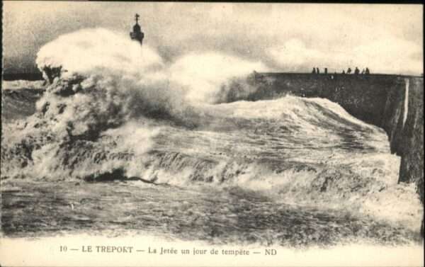 Le Treport Jetee Tempete Leuchtturm
