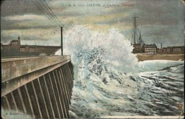 Dieppe 76 Dieppe Jetee Tempete