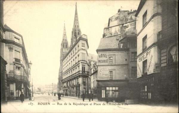 Rouen Rue Republique Place Hotel de Ville