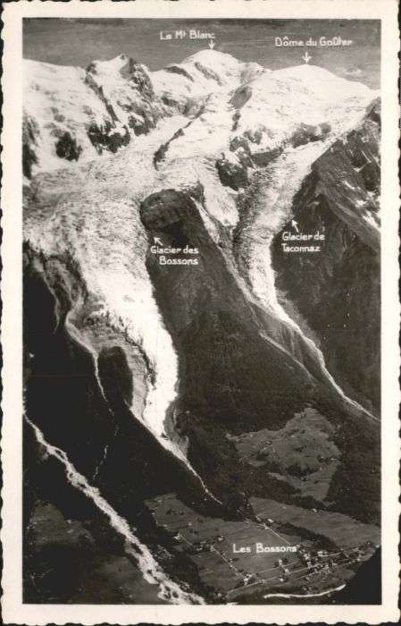 Les Bossons Glacier Gletscher Mont-Blanc
