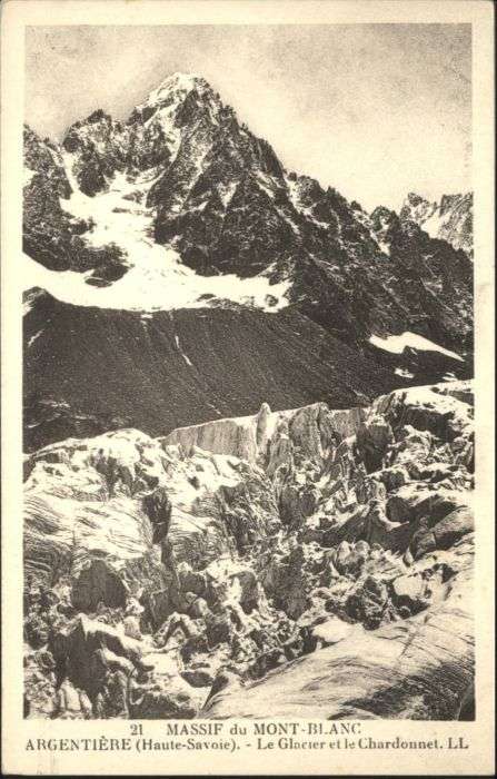 Argentieres Massif Mont Blanc Glacier Gletscher Cha