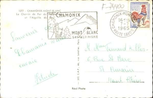 Chamonix Chamonix-Mont-Blanc Montenvers Aiguille – Bild 2
