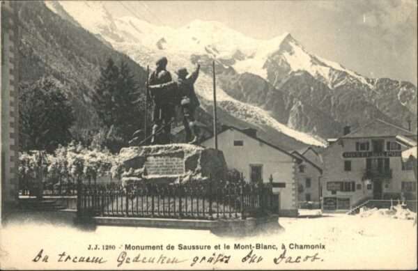 Chamonix Chamonix-Mont-Blanc Monument Saussure