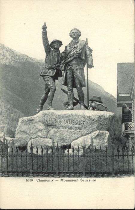 Chamonix Chamonix-Mont-Blanc Monument Saussure