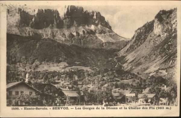 Servoz Gorges Diosaz Chaine Fiz