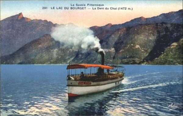 Aix-les-Bains Le_Bourget-du-Lac Den Chat Dampfer Vill