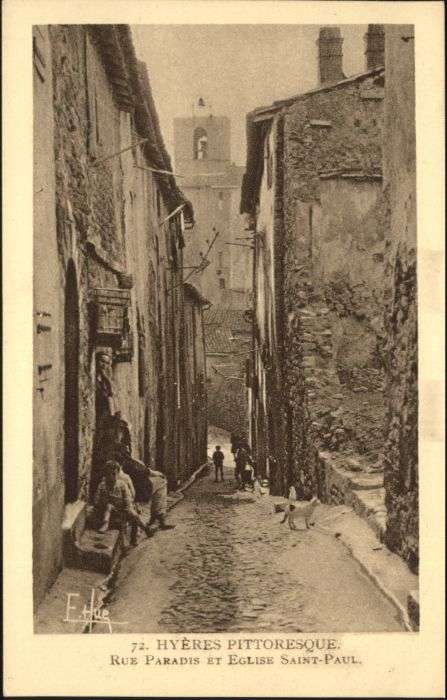 Hyeres Rue Paradis Eglise Saint-Paul