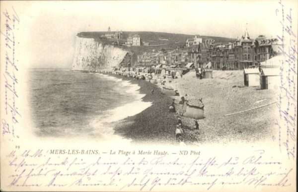 Mers-les-Bains Plage Maree Haute