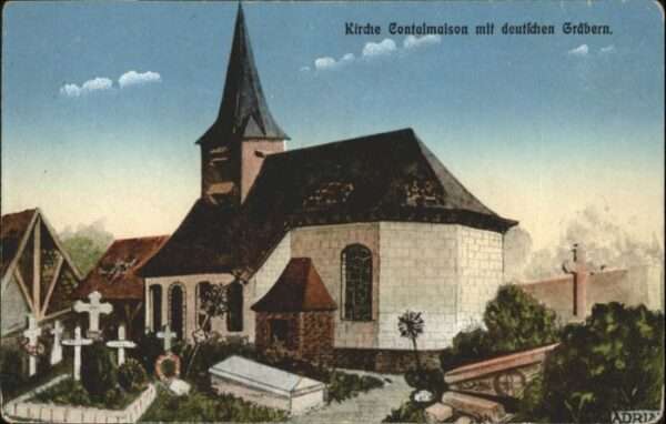 Contalmaison Kirche Grab