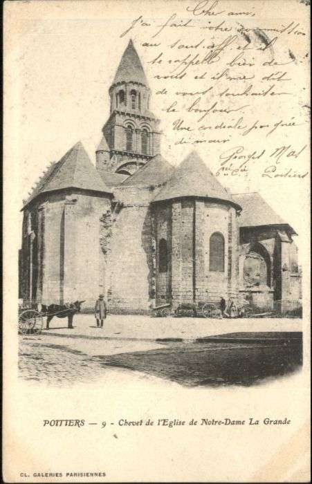 Poitiers 86 Poitiers Chevet Eglise Notre-Dame Grand