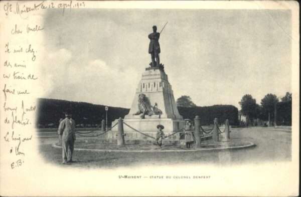 Saint-Maixent Sarthe Statue Colonel Denfert