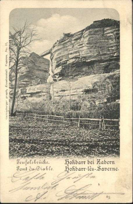 Hohbarr Teufelsbrücke bei Zabern