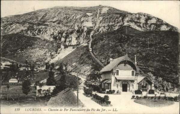 Lourdes Hautes Pyrenees Lourdes Chemin Fer Funiculaire Pic Jer