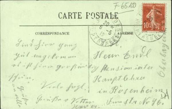 Lourdes Hautes Pyrenees Lourdes Chemin Fer Funiculaire Pic Jer – Bild 2