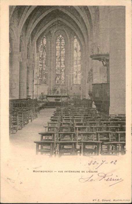Montmorency Vue Interieure Eglise